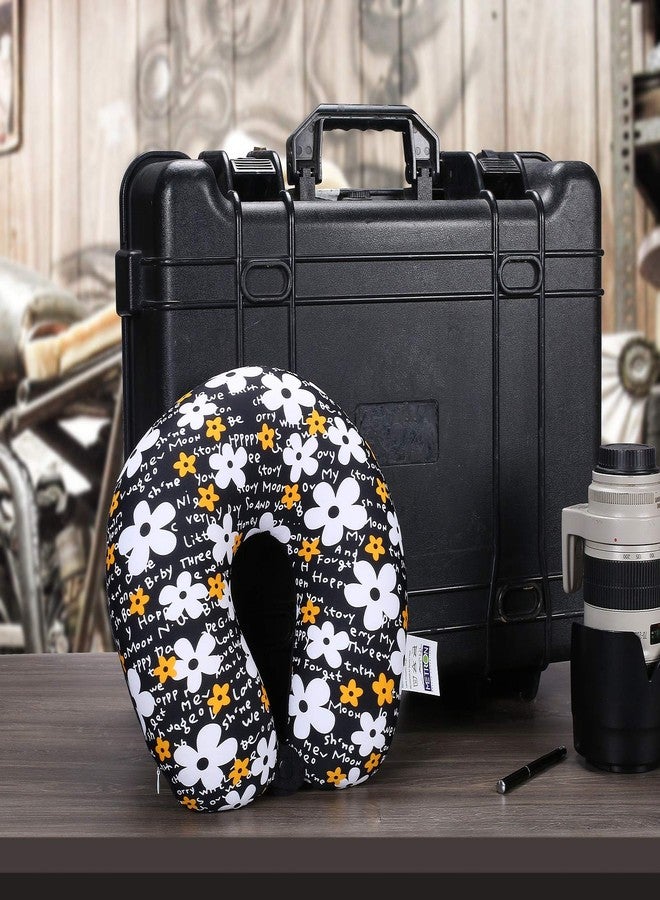 Metron- Zebra Print Dual Comfort Micro Beads U Shaped Travel Pillow Airplane Car Bus Comfort Head Support Neck & Cervical Pillow - Image 5